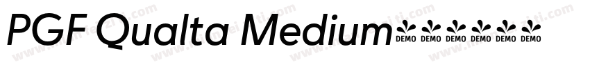 PGF Qualta Medium字体转换